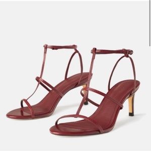 Zara strap kitten heels
